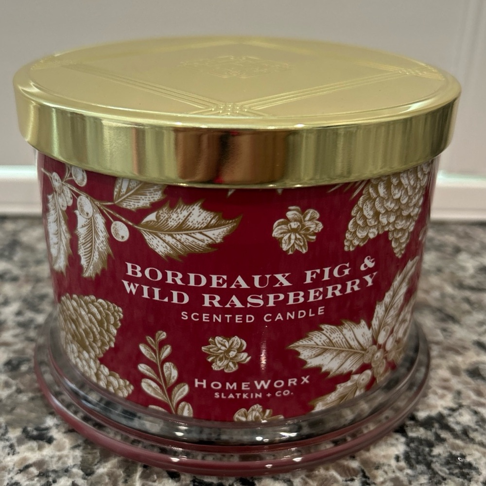 Homeworx Harry Slatkin Bordeaux Fig Rasp candle